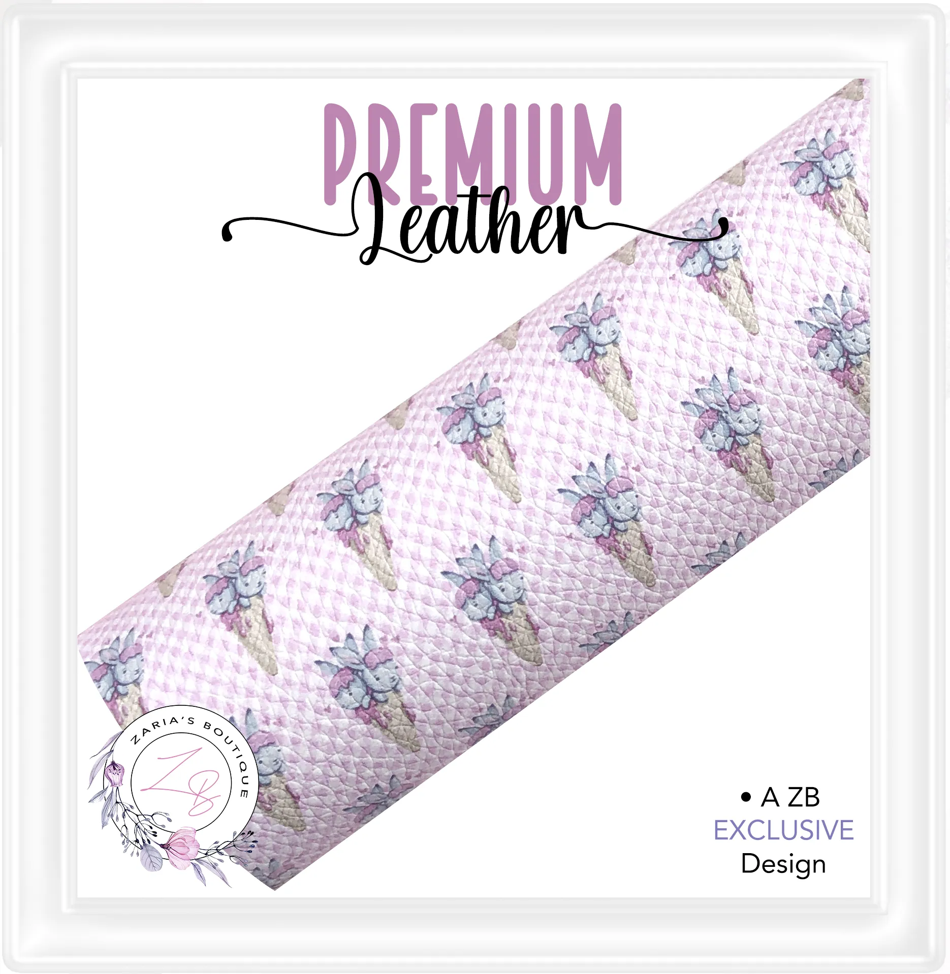 ⋅ Bunny Cones ⋅ Exclusive Luxe Vegan Faux Leather ⋅ Sheets or Rolls! ⋅