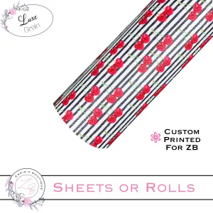 ⋅  Cherry Bomb ⋅ Custom Luxe Vegan Faux Leather ⋅ Sheets or Rolls! ⋅
