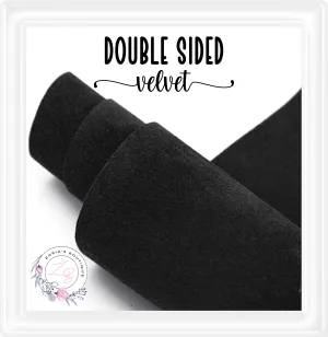 ⋅  Double-Sided Velvet  ⋅  BLACK ⋅ 0.88mm  ⋅