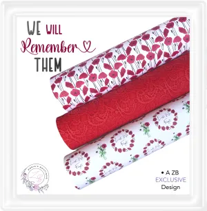 ⋅ Lest We Forget ⋅ Bundle ⋅ Vegan Faux Leather