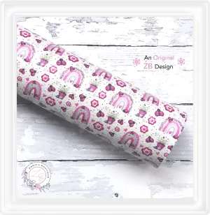 ⋅ Pink Ladies ⋅ Exclusive Vegan Faux Leather ⋅ Sheets Or Rolls!