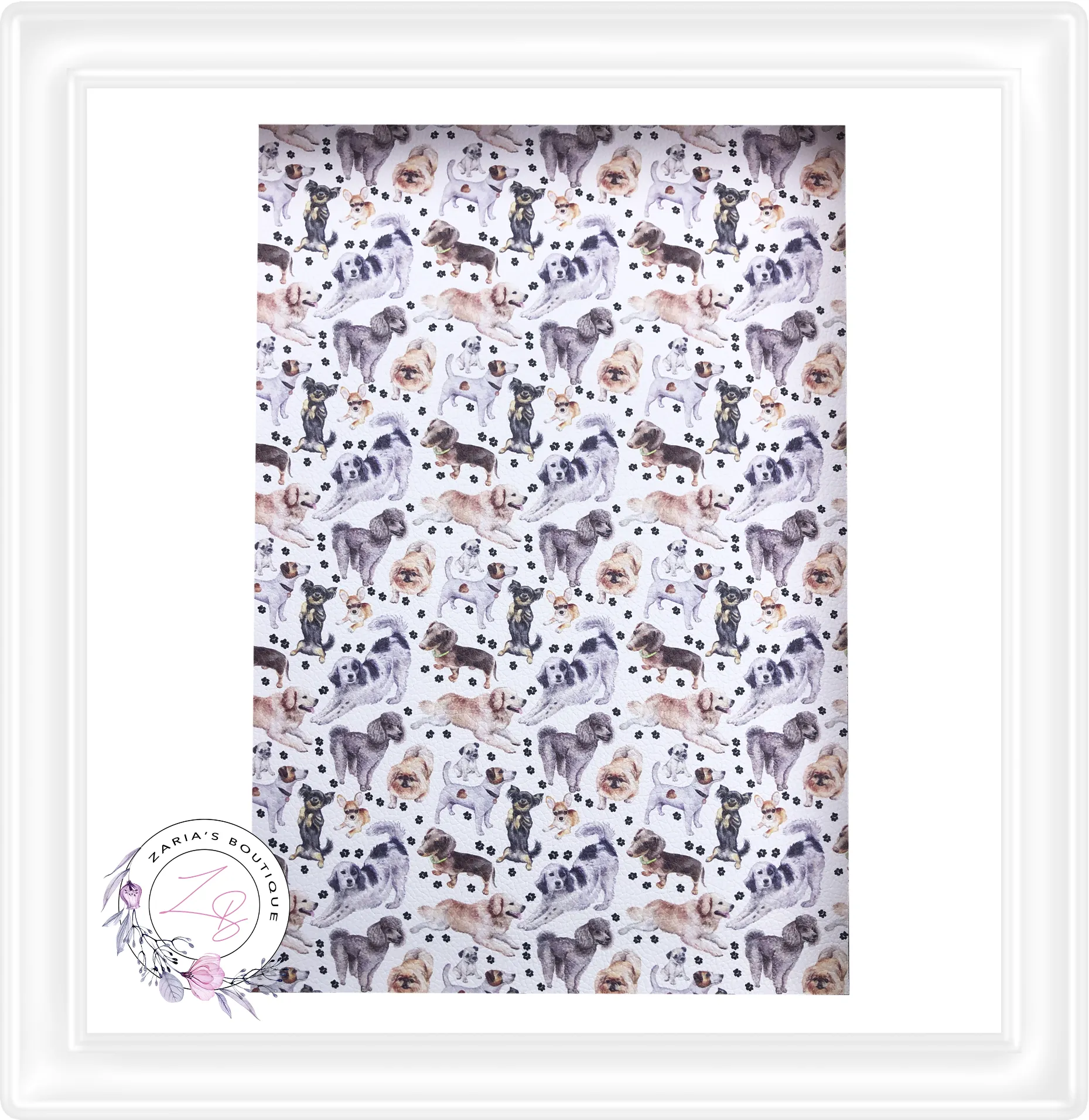 ⋅ Playful Pups ⋅ Custom Premium Vegan Faux Leather ⋅