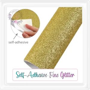 ⋅ Self-Adhesive Backed Fine Glitter ⋅ For Double-Sided Projects ⋅ GOLD ⋅