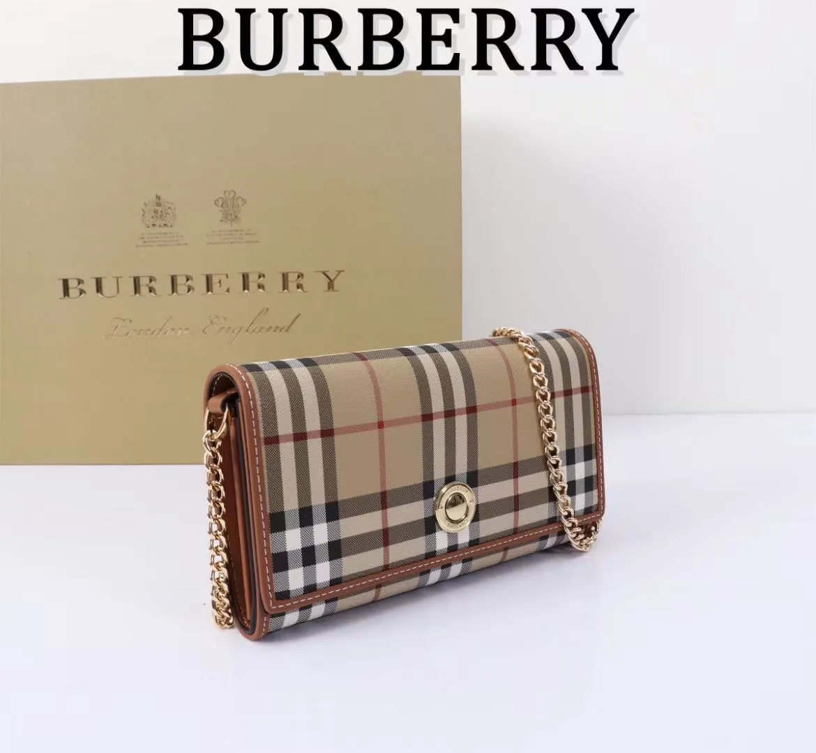 1 Color Plaid Leather Money Clip