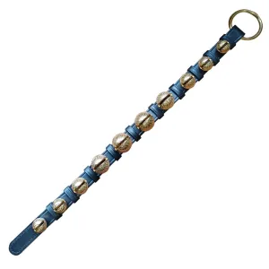 10 Graduating Brass Sleigh Bells on Leather Strap