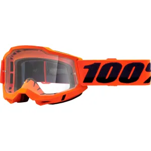 100% Accuri 2 OTG Goggles - Neon Orange - Clear 50224-101-05