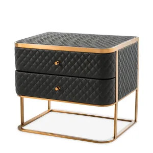 113407 - Side Table Monfort brushed brass finish