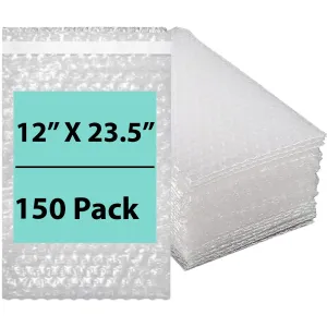 12X23.5 inches Bubble Wrap Bags Self seal pouches Shipping Supplies
