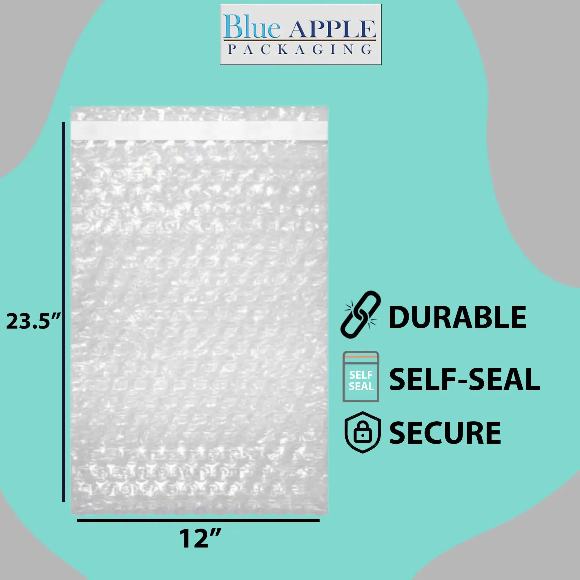 12X23.5 inches Bubble Wrap Bags Self seal pouches Shipping Supplies