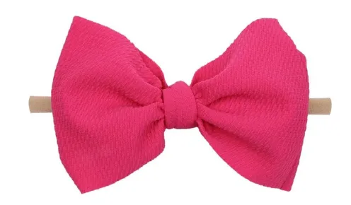4.5 inch bow on nylon- ALL colors