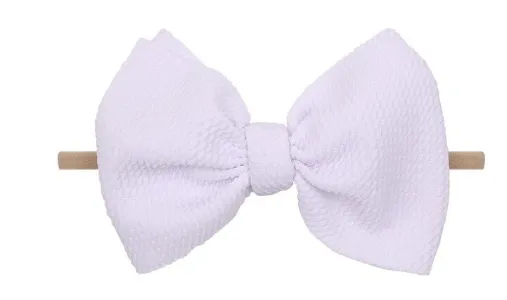 4.5 inch bow on nylon- ALL colors
