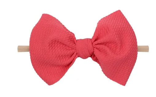 4.5 inch bow on nylon- ALL colors