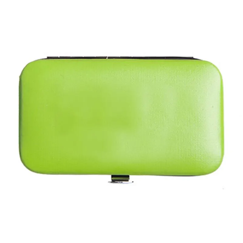 7-Piece Manicure Set In Coloured Pu Leather Case