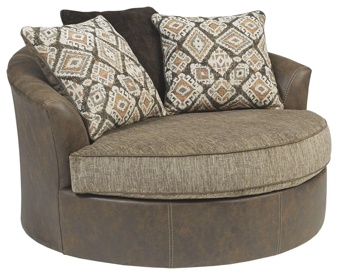 Abalone - Oversized Swivel Accent Chair