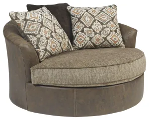 Abalone - Oversized Swivel Accent Chair