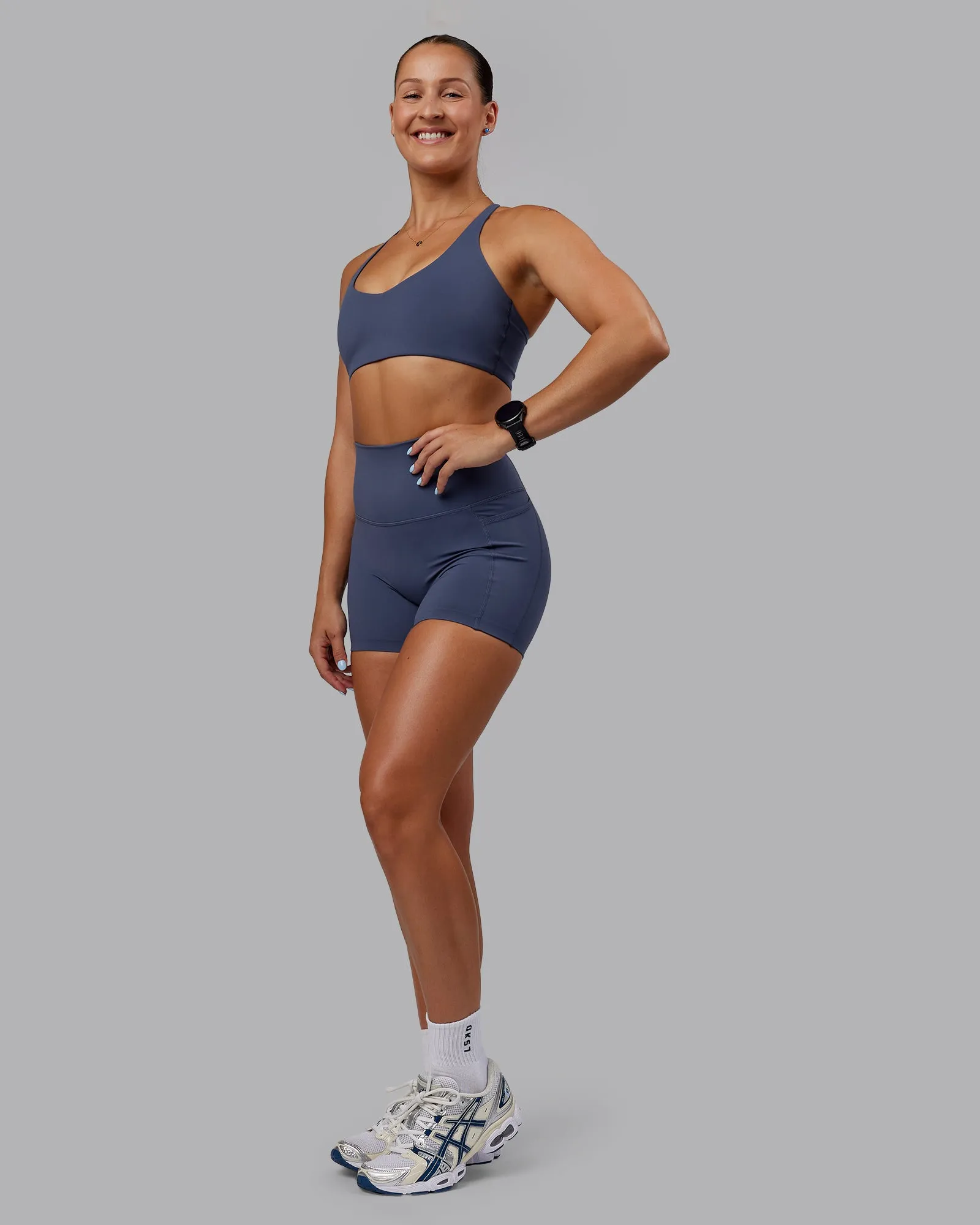 Abs Elixir X-Short Tights With Pockets - Nightshadow Blue