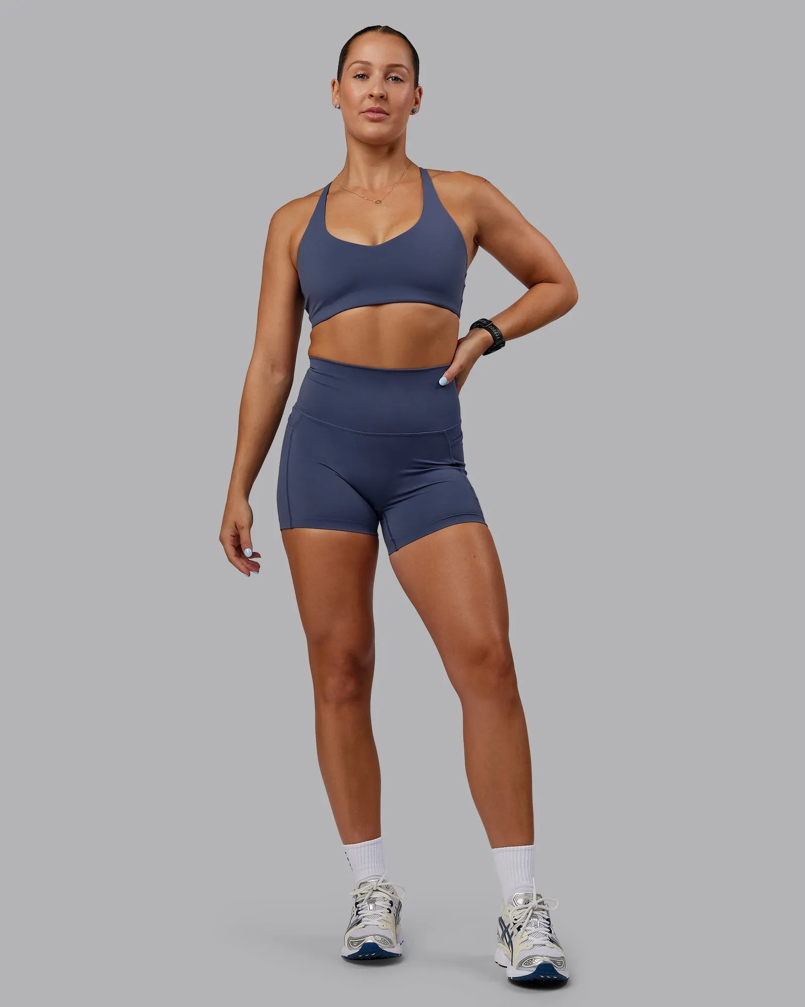 Abs Elixir X-Short Tights With Pockets - Nightshadow Blue