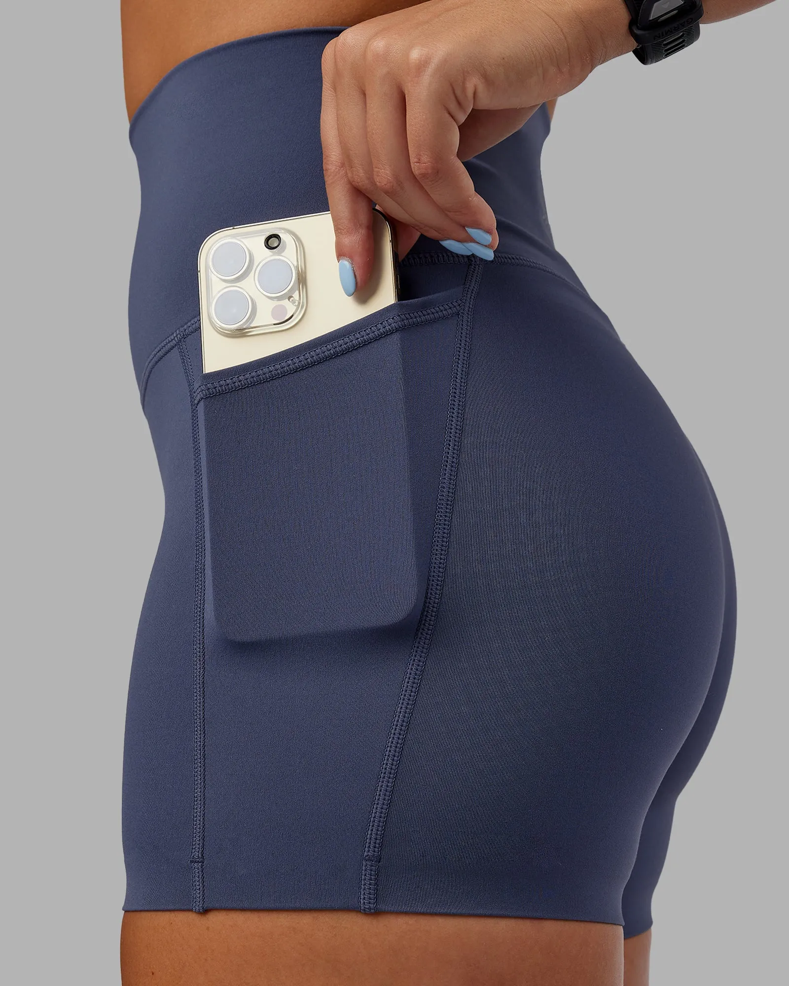 Abs Elixir X-Short Tights With Pockets - Nightshadow Blue