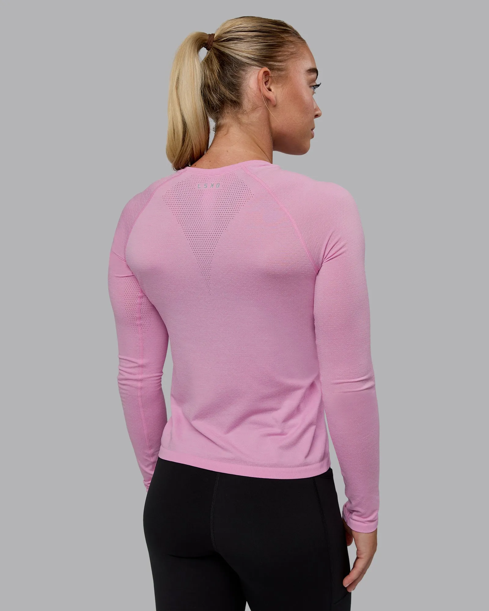 AeroFLX  Seamless Long Sleeve Tee - Pirouette/Bubblegum