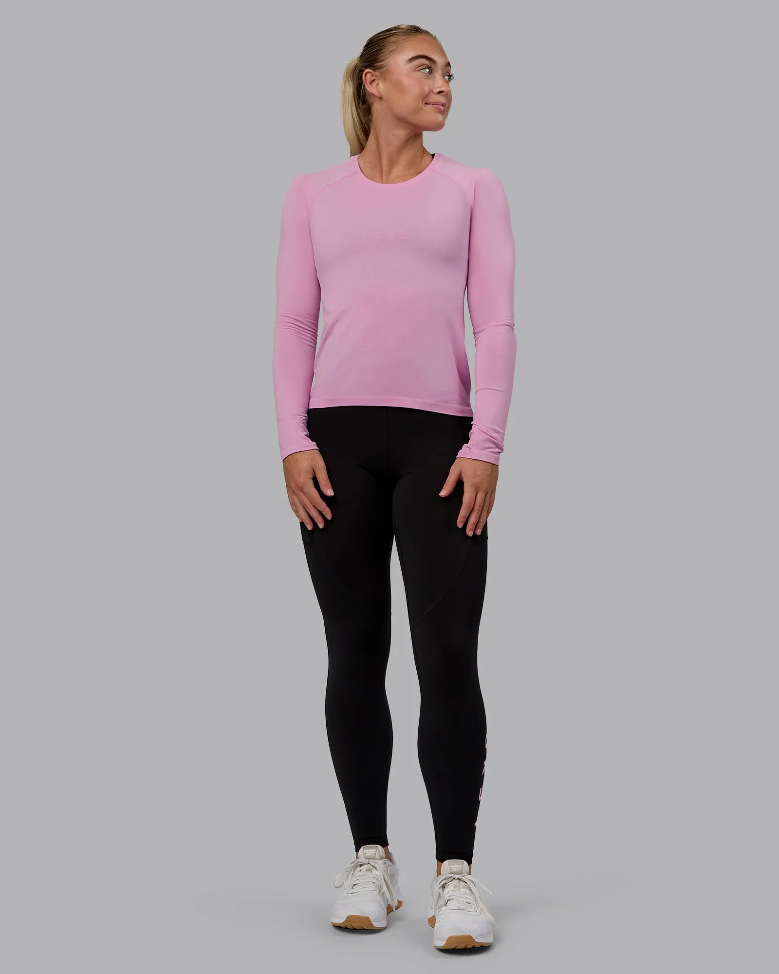 AeroFLX  Seamless Long Sleeve Tee - Pirouette/Bubblegum