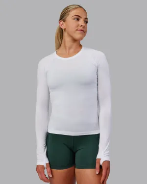 AeroFLX  Seamless Long Sleeve Tee - White/White