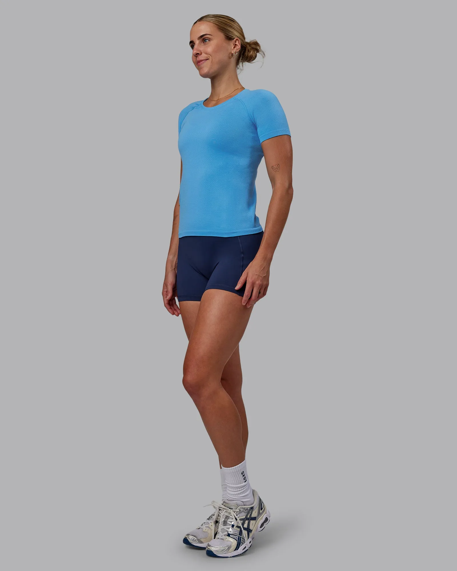 AeroFLX  Seamless Tee - Azure Blue/Azure Blue