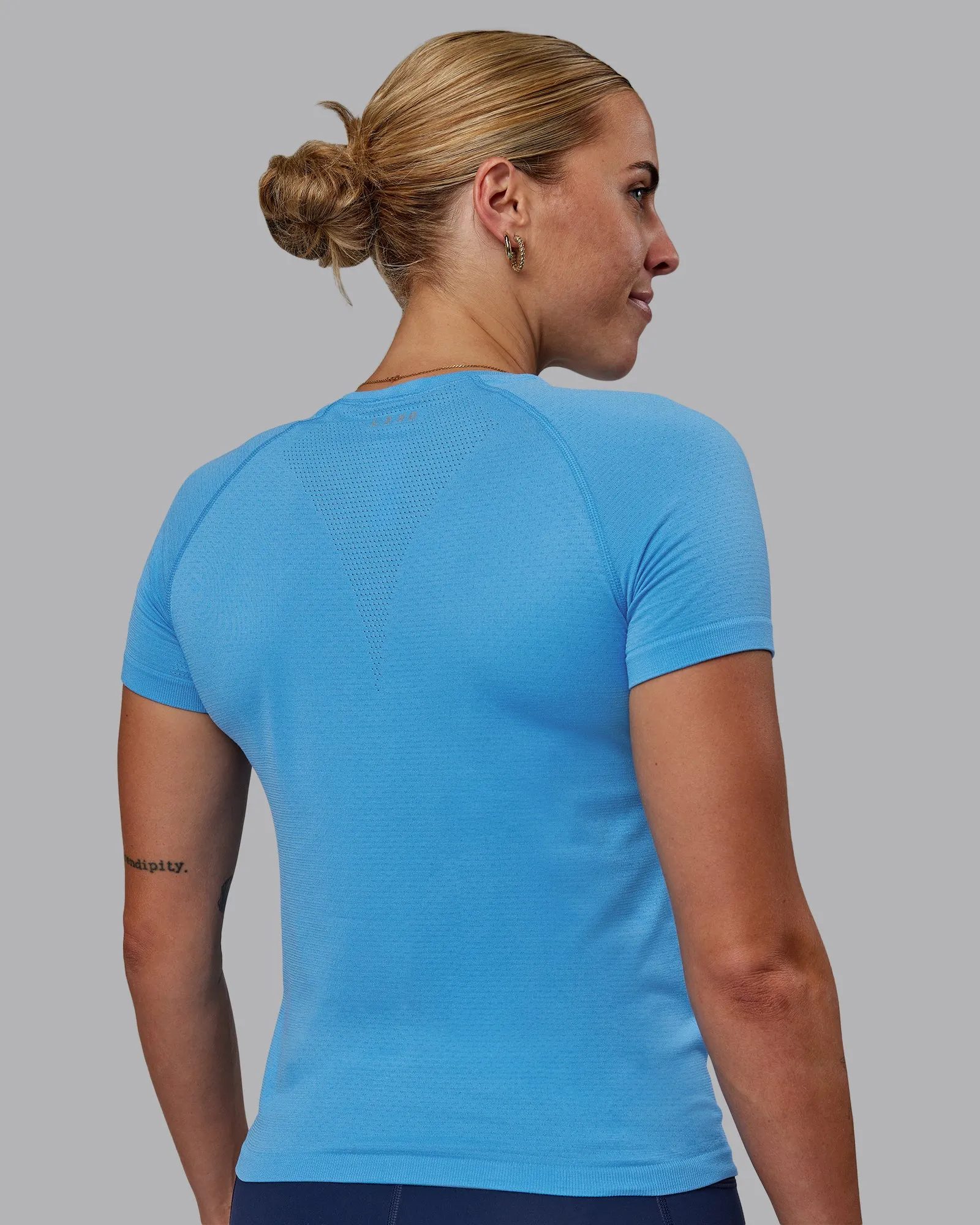 AeroFLX  Seamless Tee - Azure Blue/Azure Blue