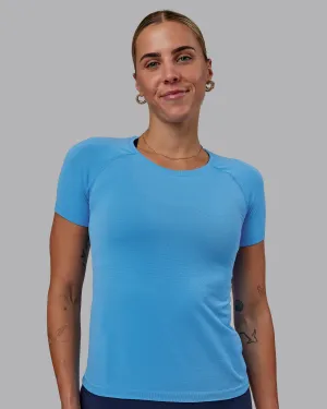 AeroFLX  Seamless Tee - Azure Blue/Azure Blue