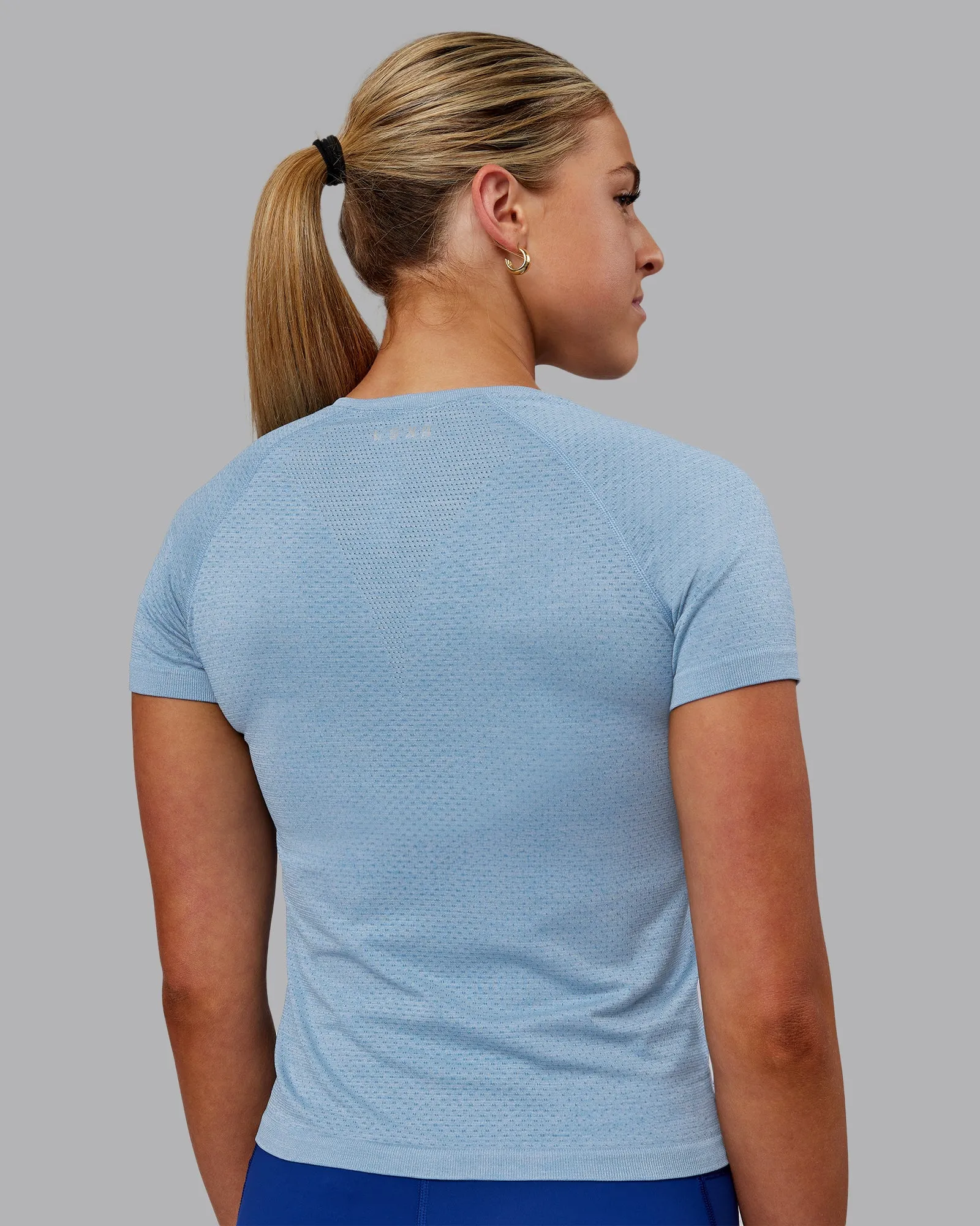 AeroFLX  Seamless Tee - Elemental Blue/Ice Blue