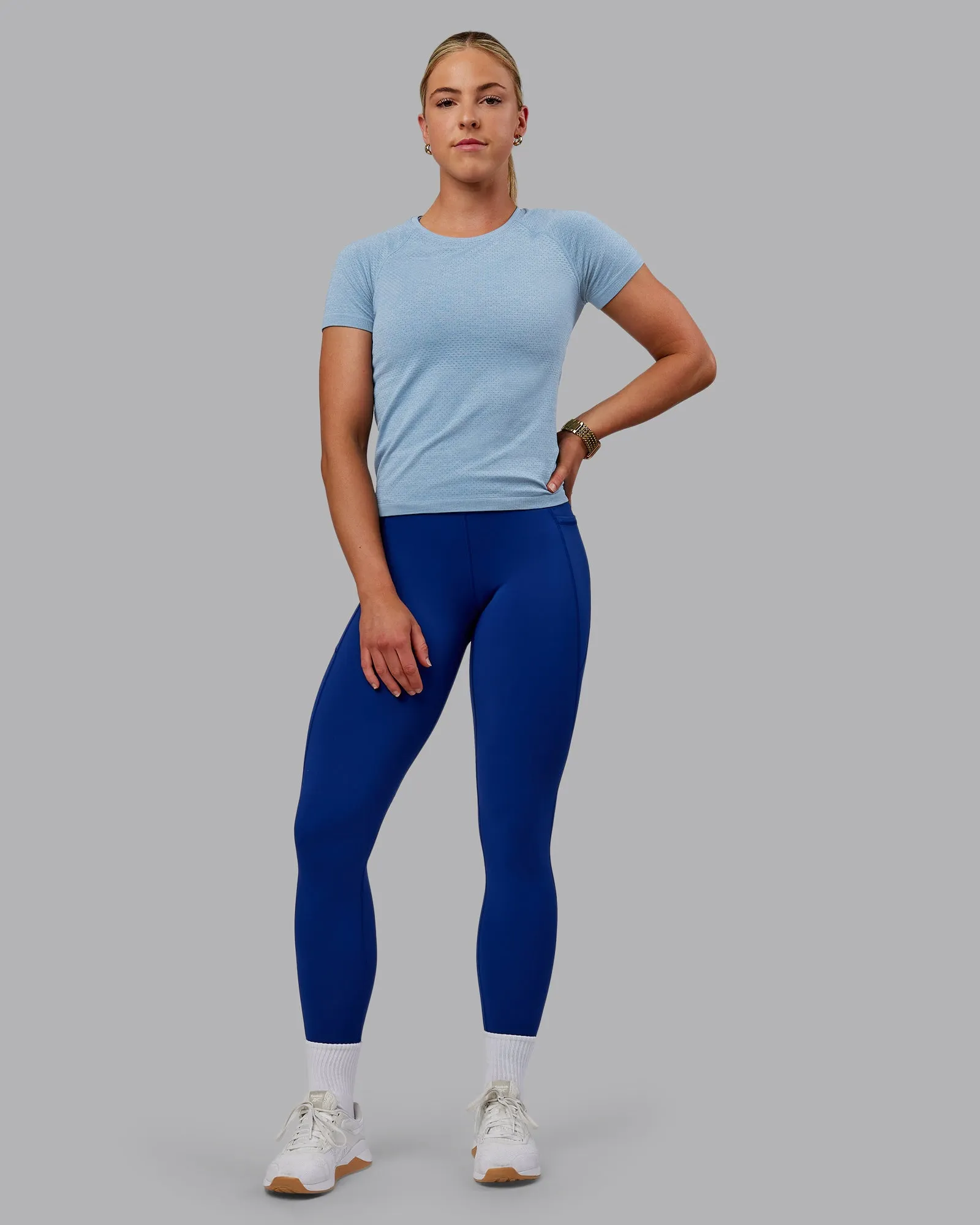 AeroFLX  Seamless Tee - Elemental Blue/Ice Blue
