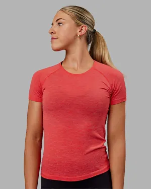 AeroFLX  Seamless Tee - Fuschia Pink/Grenadine