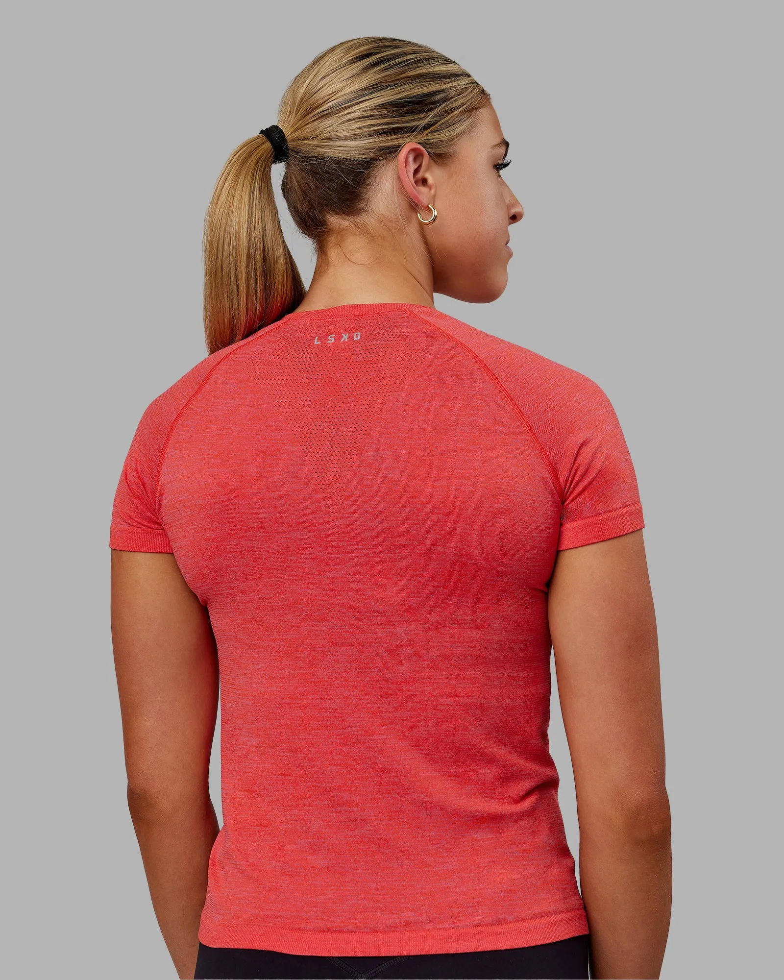 AeroFLX  Seamless Tee - Fuschia Pink/Grenadine