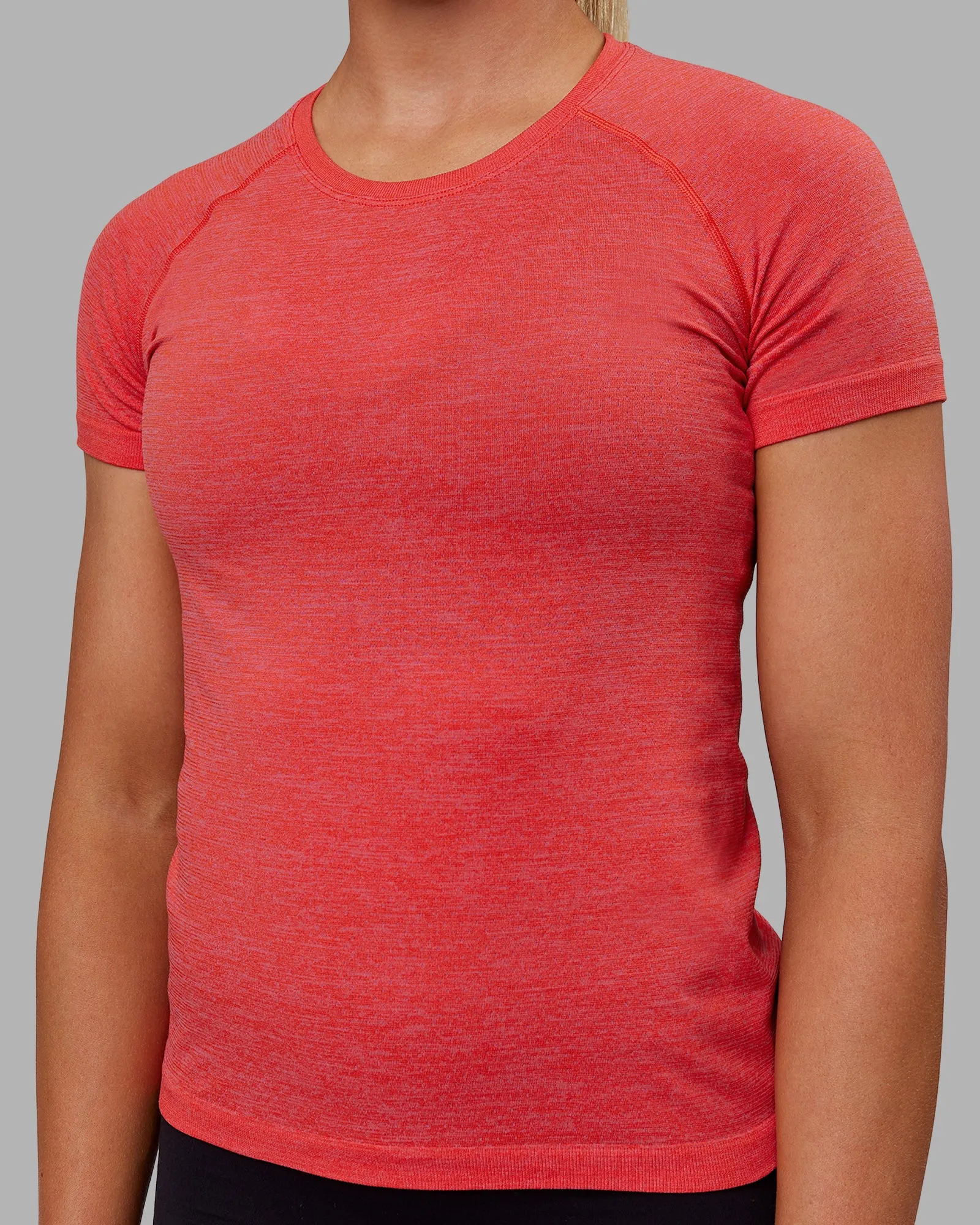AeroFLX  Seamless Tee - Fuschia Pink/Grenadine