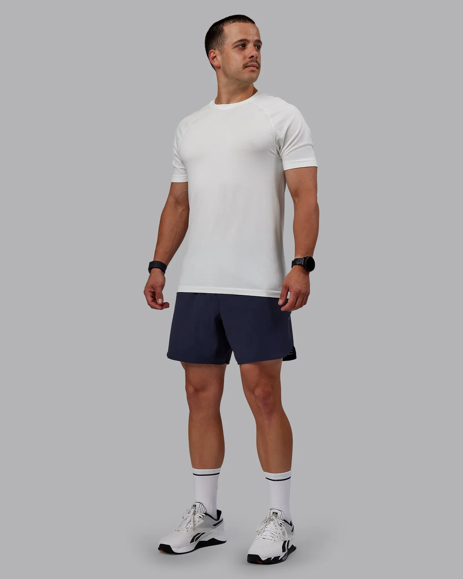 AeroFLX  Seamless Tee - Off White/Off White Marl