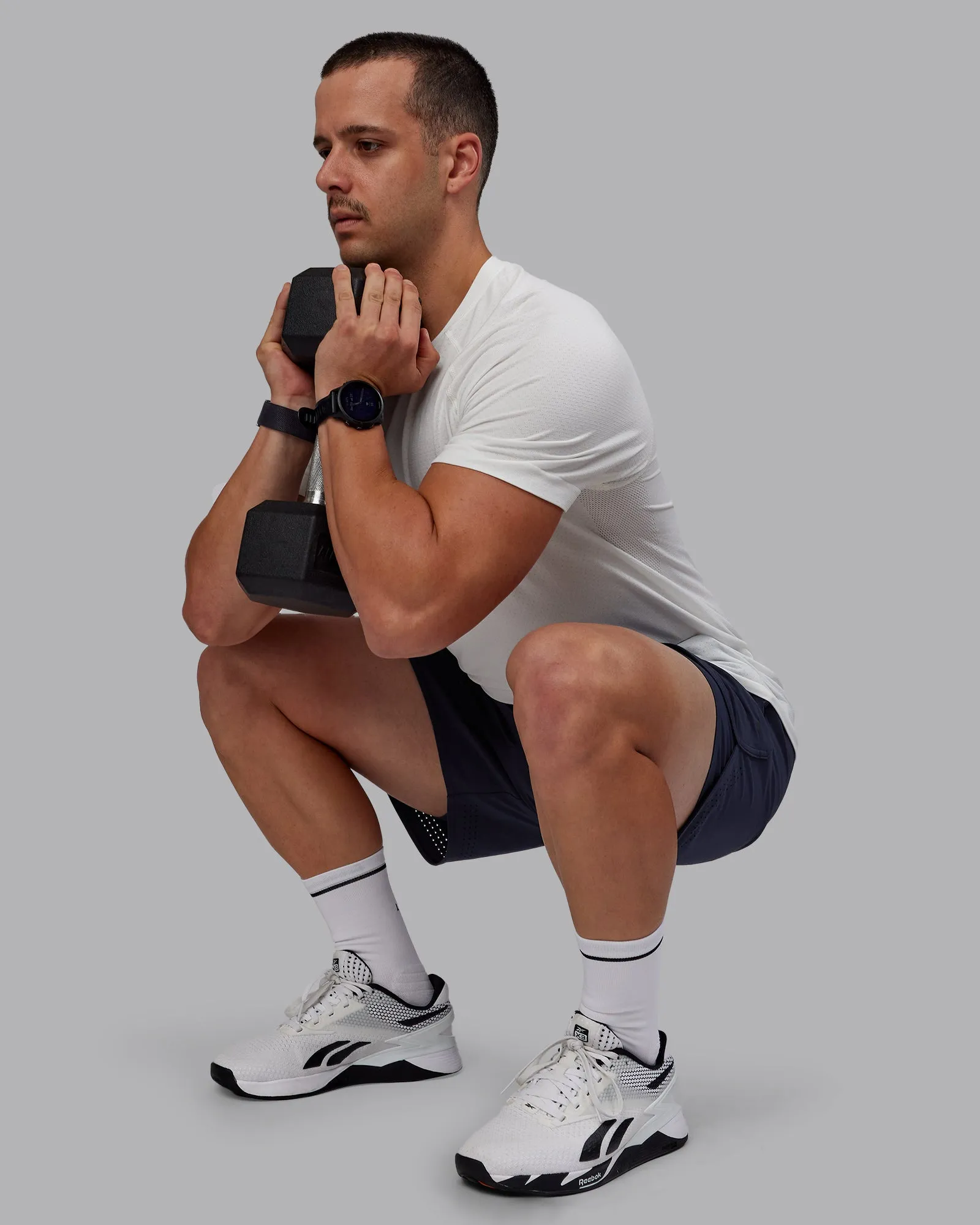 AeroFLX  Seamless Tee - Off White/Off White Marl