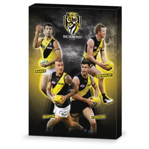 AFL 4 PLAYER CANVAS RICHMOND TIGERS
