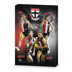 AFL 4 PLAYER CANVAS ST KILDA SAINTS