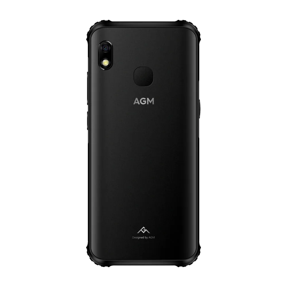 AGM A10 Front placed speaker 5.7"" HD  4G/6G  128G Android 9 Rugged Phone 4400mAh IP68 Waterproof Smartphone black_4GB 64GB-European version