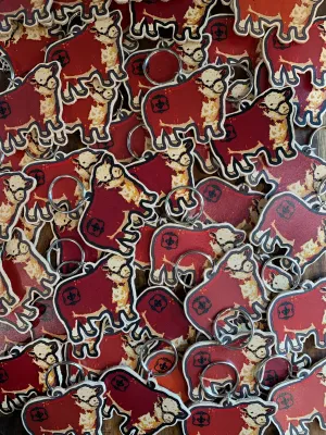 AIS Hereford Leather Keychain