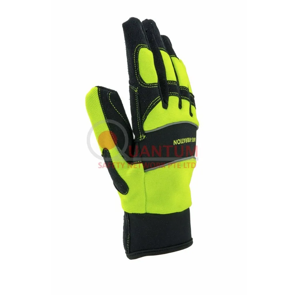 Al-Gard FH406 Hi Visibility Mechanics Gloves (EN388)