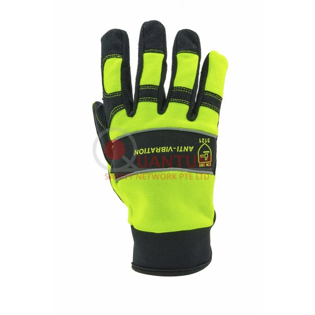 Al-Gard FH406 Hi Visibility Mechanics Gloves (EN388)