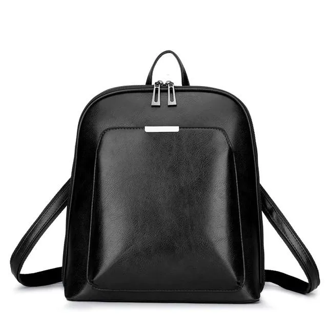 ALICE - VINTAGE DOUBLE-ZIP LEATHER BAG