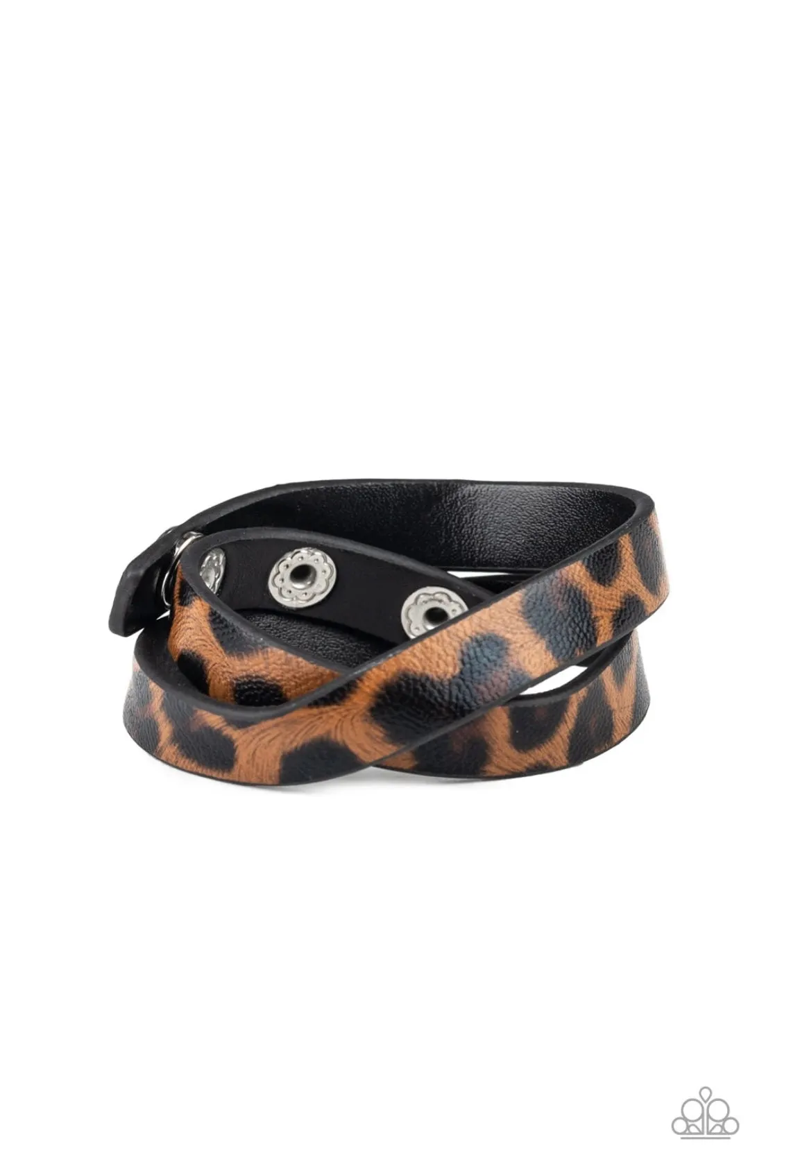 All GRRirl Brown Cheetah Wrap Bracelet