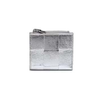 Amelie Woven Card Holder- Silver