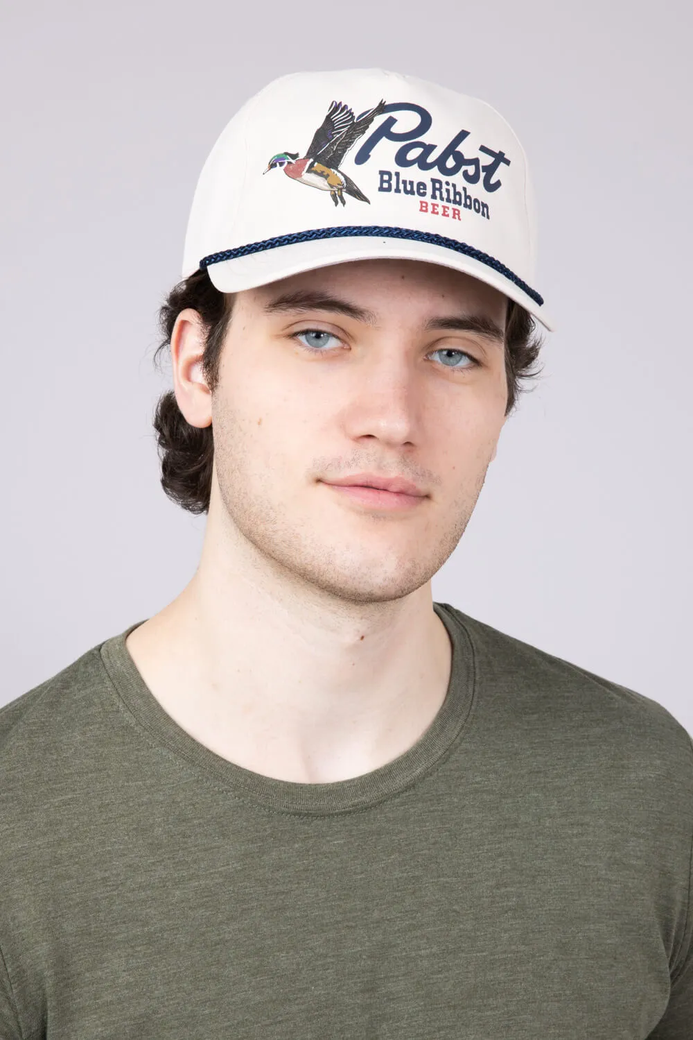 American Needle Pabst Duck Canvas Hat for Men in Ivory | 23005A-PBC