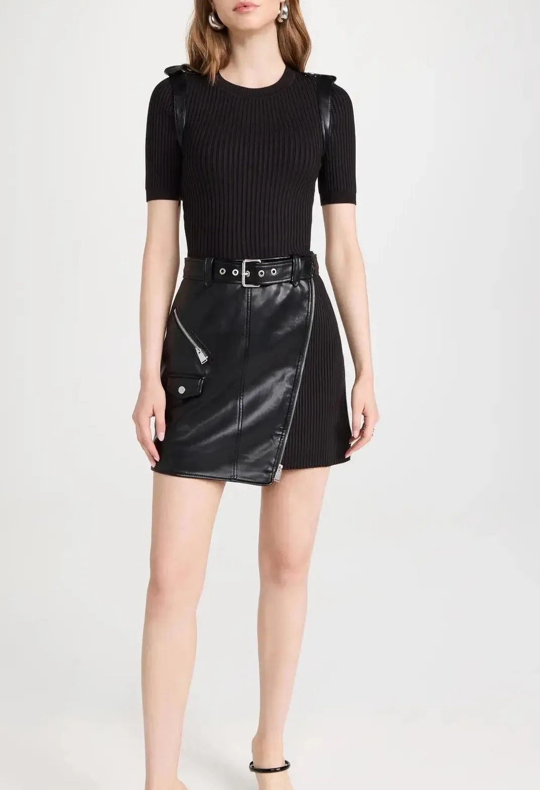 Anisa mini dress - black