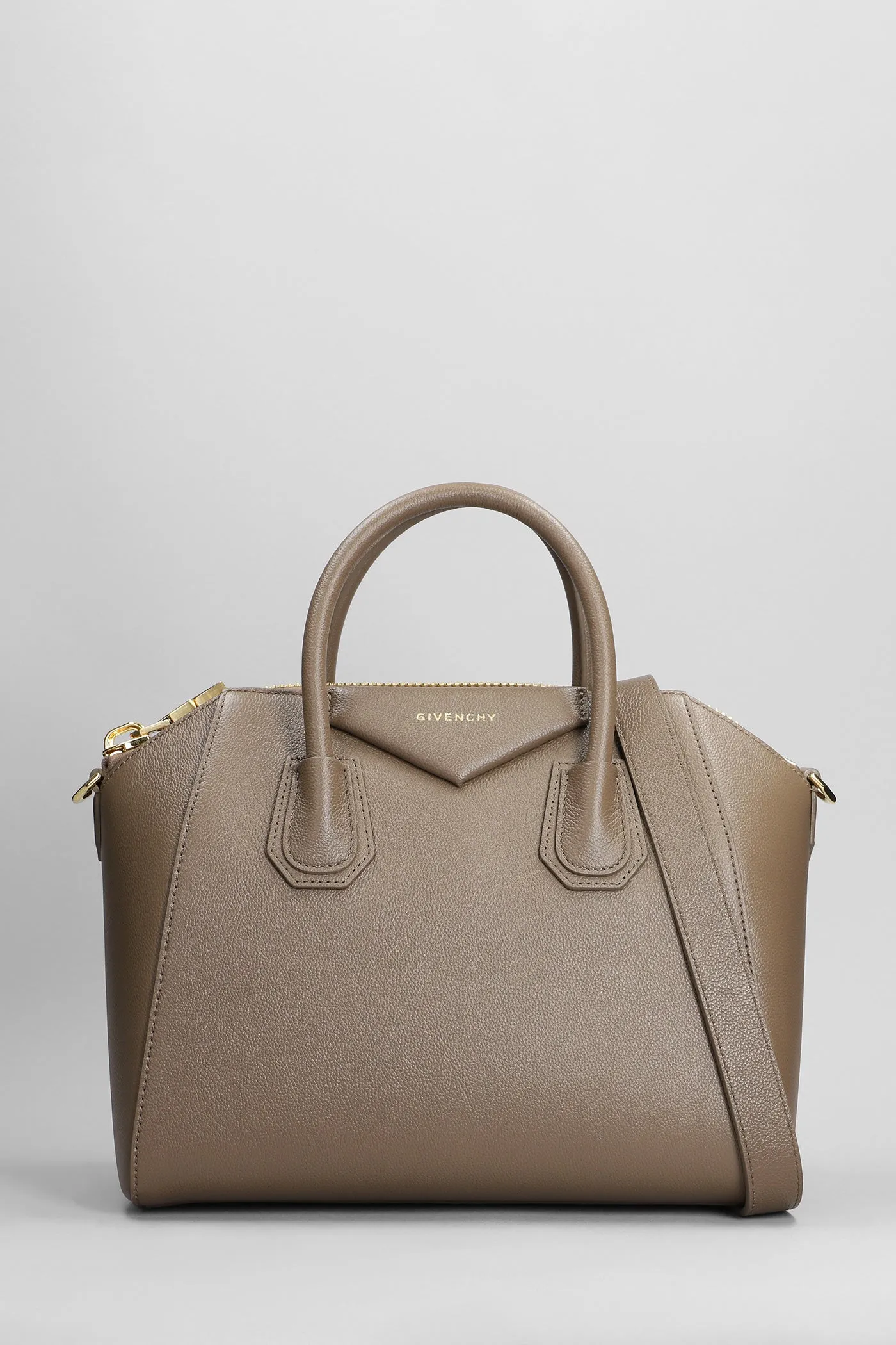 Antigona small Hand bag in taupe leather