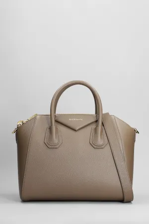 Antigona small Hand bag in taupe leather