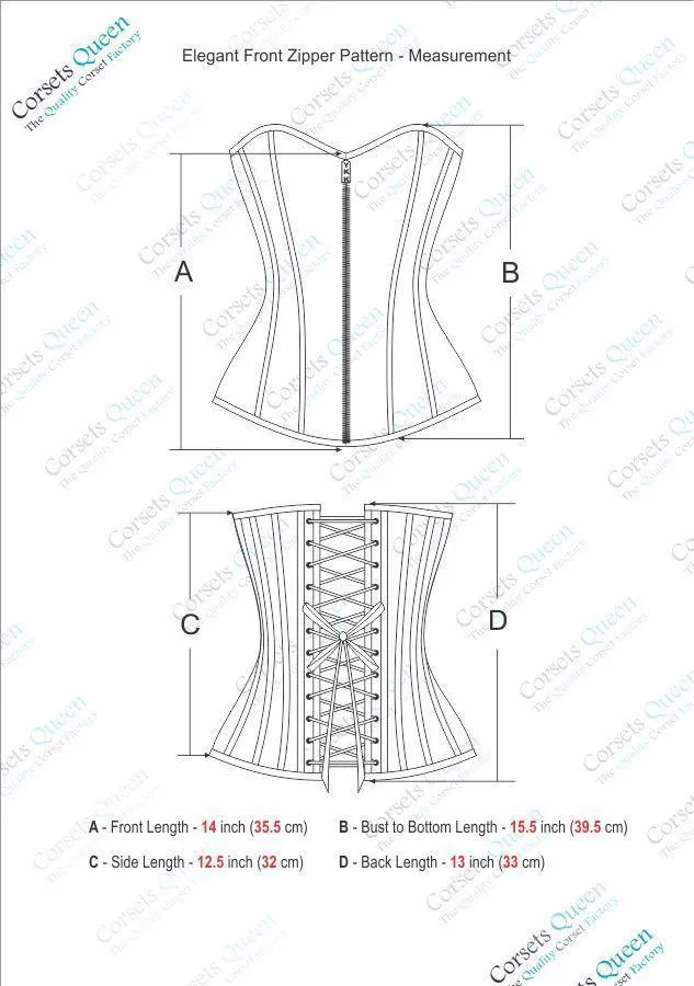 Anzela Sheep Napa Leather Corset with Criss Cross Lacing