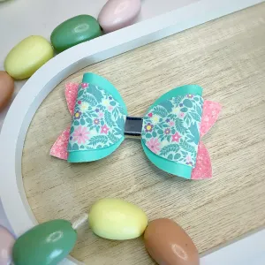 Aqua Bunnies Bow